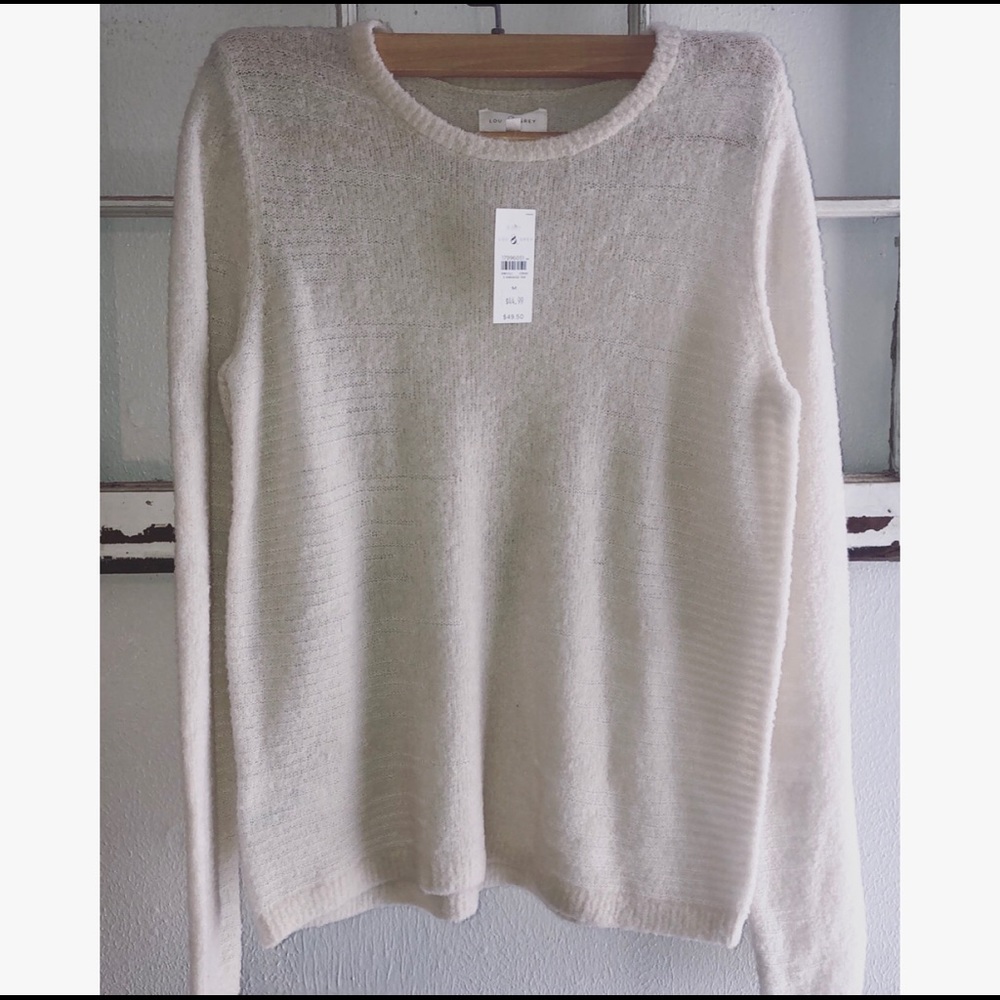 Lou & Grey Light Wool Sweater Size Medium